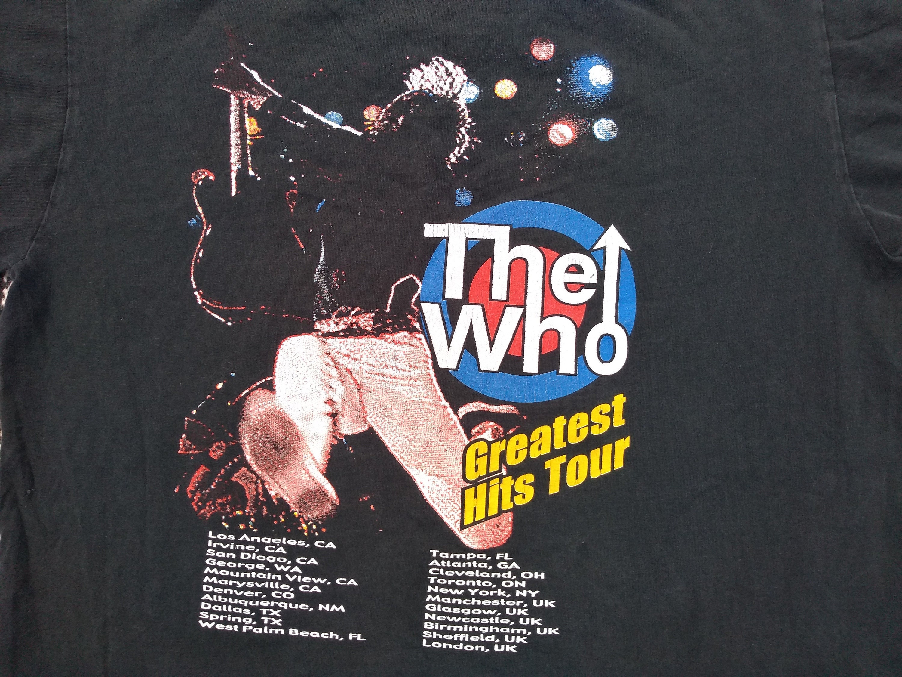 ting Glat kugle The Who Vintage T Shirt 2000 Greatest Hits Tour Concert Black - Etsy Hong  Kong