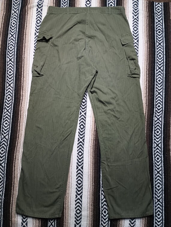 Herringbone Twill Military Trousers vintage 13 st… - image 7