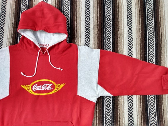 90s Coca Cola Vintage Hoodie Red Hooded 