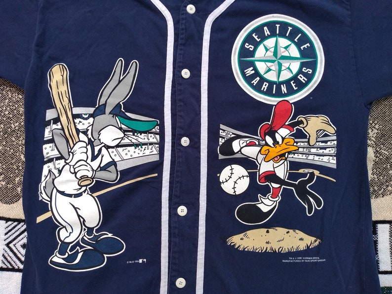 mariners button up shirt