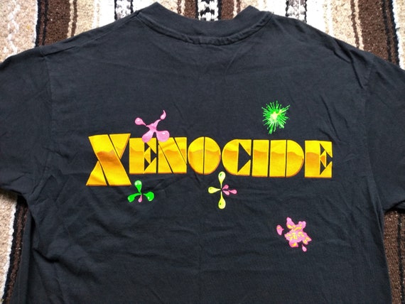 Xenocide vintage Gamer T Shirt 80s Apple Computer… - image 1