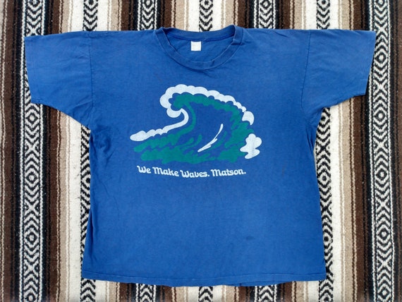 70s Waves vintage T Shirt Company promo tee Mayo … - image 2