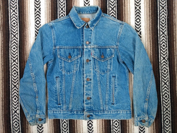 fup Learner generelt Buy 80s Levi's Denim Trucker Coat Vintage Jean Jacket Type 3 4 Online in  India - Etsy