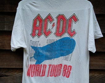 ACDC Vintage Heat Seeker T Shirt 1988 