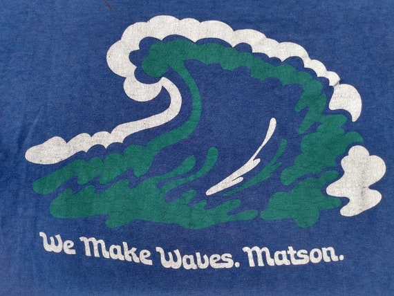 70s Waves vintage T Shirt Company promo tee Mayo … - image 1