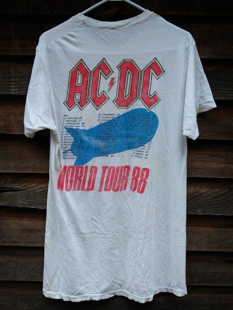 acdc 1988 tour shirt