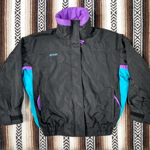 80s 90s Columbia Sportswear Ski Jacket vintage Bugaboo Black ...