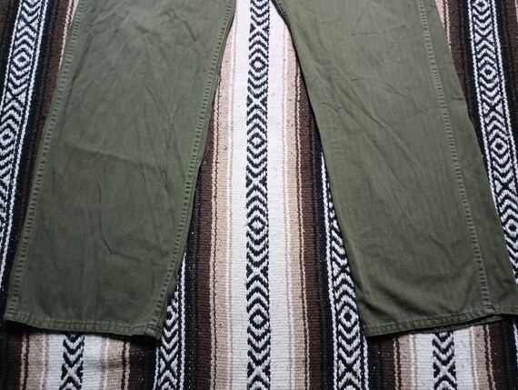 Herringbone Twill Military Trousers vintage 13 st… - image 4
