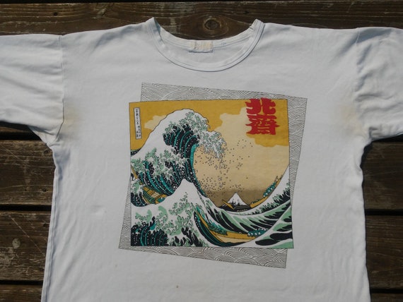 Great Wave off Kanagawa T Shirt 70s 80s vintage s… - image 1