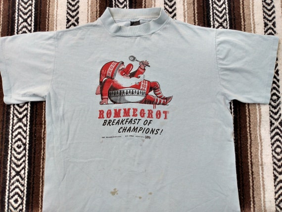 80s Rommegrot vintage T Shirt Norway Scandinavian… - image 3