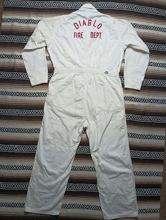 1950s Chainstitch Lee Coveralls vintage HBT Diabl… - image 9