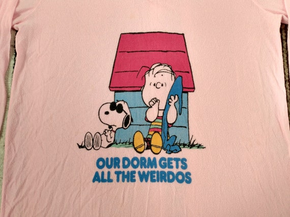 70s Snoopy Charlie Brown Nightie vintage T Shirt … - image 2