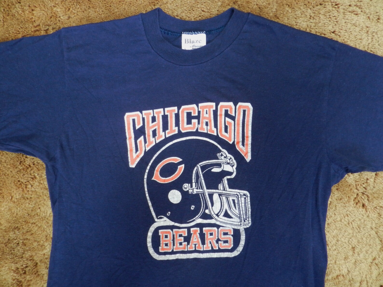 Vintage 70s 80s Chicago Bears T Shirt ultra thin 50/50 NFL | Etsy