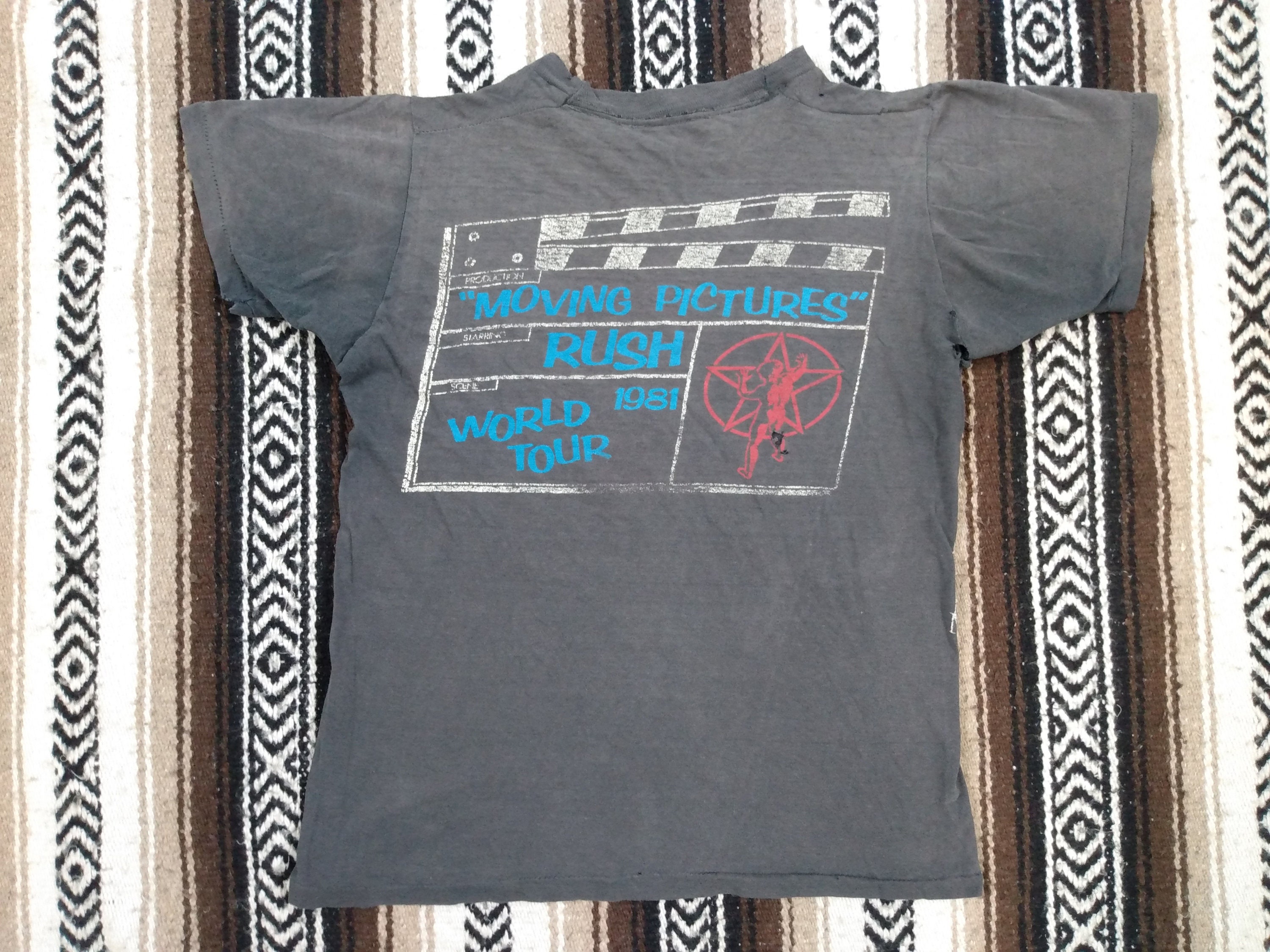 Tour Faded Size Moving Vintage - Thin Etsy All and Prog Band Shirt Stitch Single Concert Rock S/M RUSH Worn T Soft Cotton 1981 Pictures Sun 80s Tee