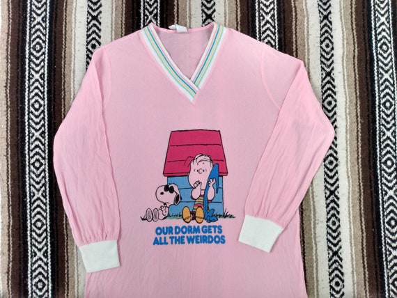 70s Snoopy Charlie Brown Nightie vintage T Shirt … - image 6