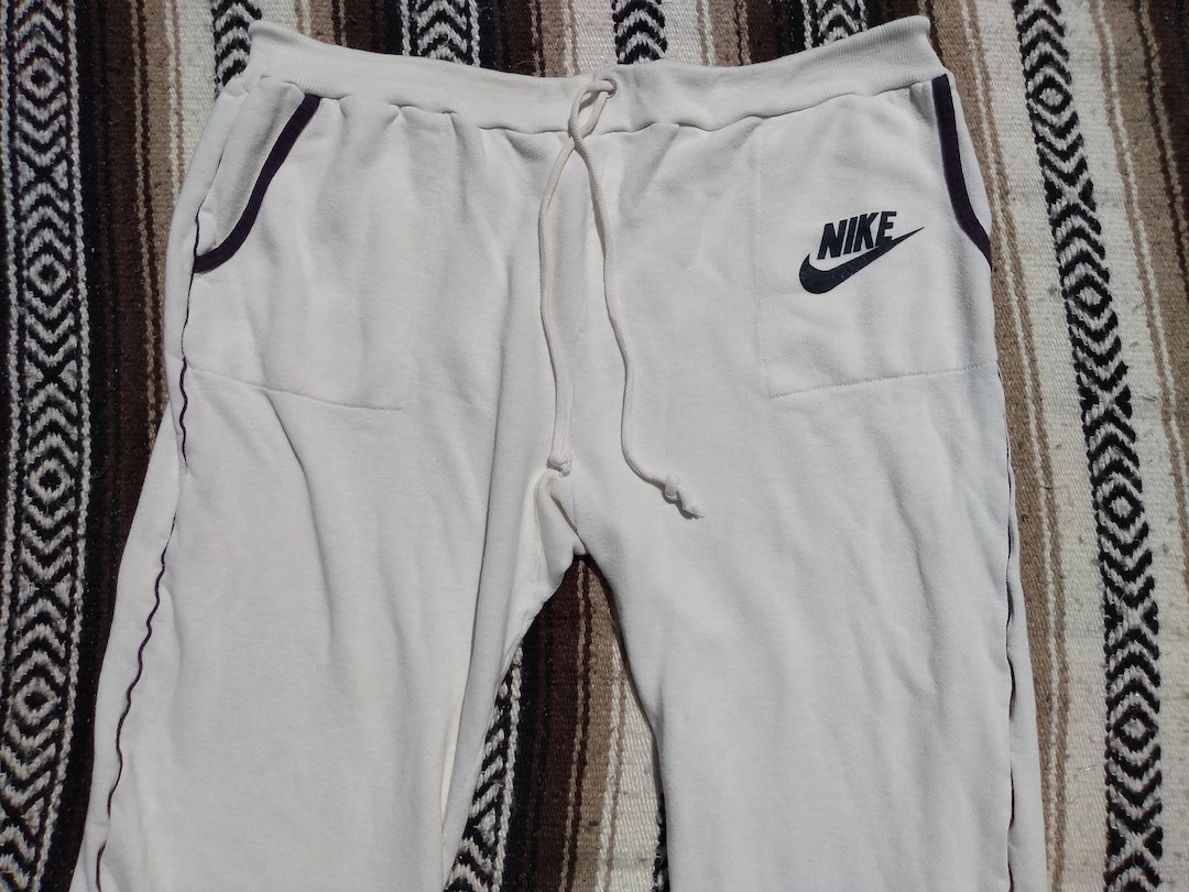 Nike Sportswear Vintage Sweatpants 70s 80s Orange Swoosh Tag