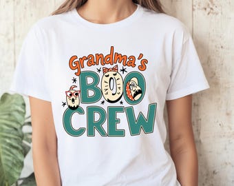 Grandma's Boo Crew PNG | Halloween Ghost Clipart (Digital Download)