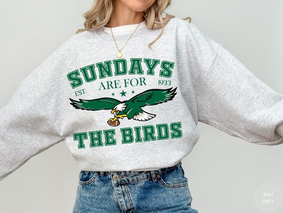Vintage Sundays Are For The Birds Sweatshirt, Philly Football Season Crewneck, Game Day  Gift Shirt,