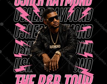 Usher Raymond R&B TOUR 1 Plik PNG, projekt do pobrania cyfrowego.