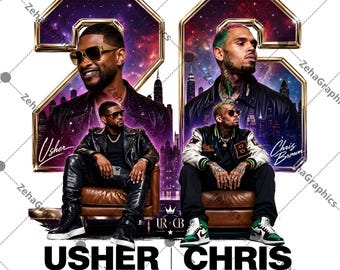 Chris Brown Usher Raymond R&B TOUR 1 Plik PNG, projekt do pobrania cyfrowego.