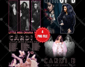 Cardi B 4 PNG-fil, digital nedladdning. PNG-klar utskrift till T-shirt
