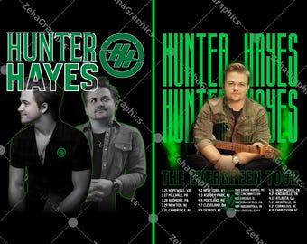 Hunter Hayes 2 Png-Datei, The Evergreen Tour 2026 Digitaler Download (PNG).