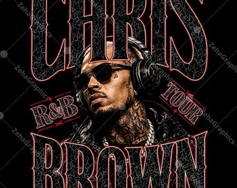 Chris Brown R&B TOUR 1 Plik PNG, projekt do pobrania cyfrowego.