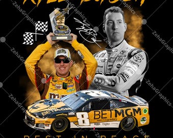 Kyle Busch Rip Rowdy Racing Fan T-Shirt (Digitaler Download).