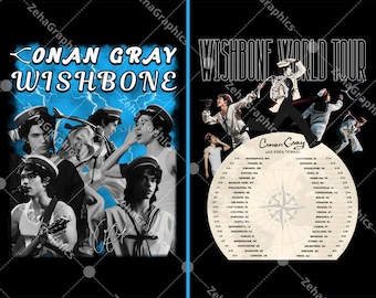 Conan Gray 2 PNG-Datei, Wishbone World Tour 2026 Digitaler Download (PNG).
