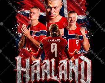 Projekt koszulki Erling Haaland 1 plik PNG (pobieranie cyfrowe).