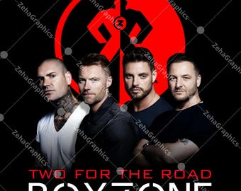 Boyzone One für die Road Tour 2026 T-Shirt Design, Band PNG-Datei: Konzert digitale Datei.