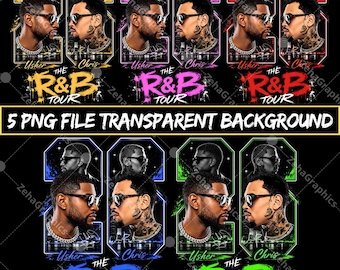 Usher Raymond Chris Brown R&B Tour 2026 5 PNG Design (Digital Download).