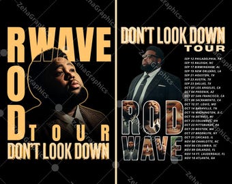 Rod Wave 2 PNG, Don't Look Down Tour 2026 (Digitaler Download).