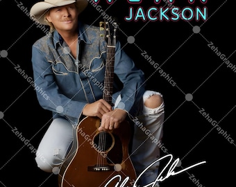 Alan Jackson PNG T-Shirt Design (Digitaler Download)