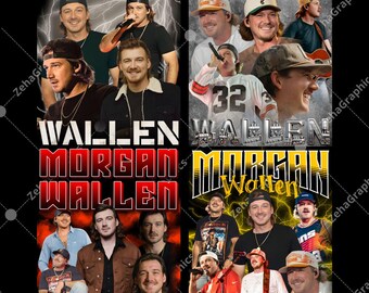 Morgan Wallen PNG 4-Datei: T-Shirt Druck bereit (digitaler Download)