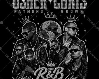 Chris Brown Usher Raymond R&B TOUR 1 Plik PNG, projekt do pobrania cyfrowego.