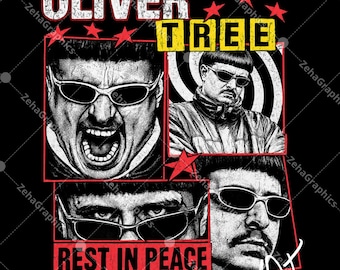 Oliver Tree PNG T-Shirt Design (Digitaler Download)