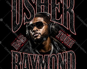 Usher Raymond R&B TOUR 1 Plik PNG, projekt do pobrania cyfrowego.