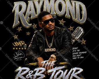 Usher Raymond R&B TOUR 1 Plik PNG, projekt do pobrania cyfrowego.
