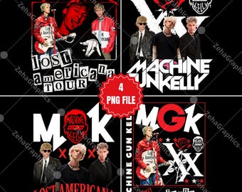 MGK Machine Gun Kelly Lost Americana Tour Bundle 4 PNG-Datei: Konzert Digitale Datei (Digitaler Download)