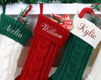 2026 Christmas Stocking, Embroidered Family Stockings, Personalized Xmas Stocking with Name, Holiday Stockings, Christmas Gift for Family