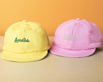 Custom Embroidered Baby Baseball Hat, Personalized Name Cap