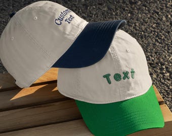 Custom Text Hat, Embroidered Cap, Personalized Embroidery Baseball Cap, Bachelorette Party Hat, Custom Your Own Design