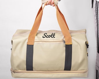 Malas de viagem personalizadas, presentes bordados personalizados para padrinhos, mala de fim de semana masculina, mala de viagem com nome, presente para o Dia dos Pais