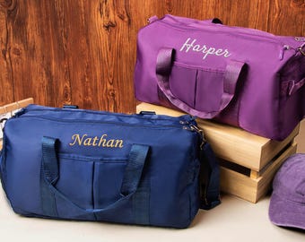 Custom Duffle Bag, Name Embroidered Gym bag, Personalized Weekender Bag with Initials, Overnight Bag, Travel Bag