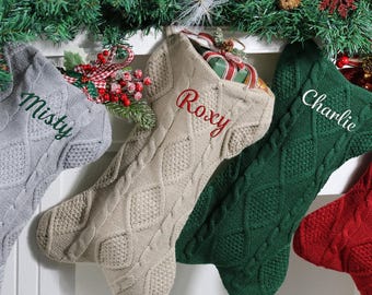 2026 Dog Bone Christmas Stocking, Christmas Stockings, Custom Embroidered Pet Stocking, Personalized Stocking with Name, Christmas Gift