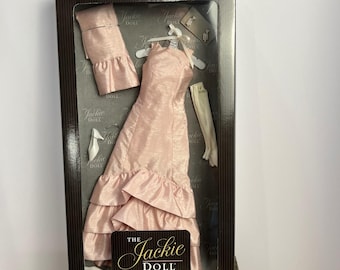 Conjunto de vestido rosa para muñeca Jackie de Franklin Mint, nuevo en caja, Jacqueline Kennedy