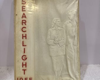 San Rafael HS Yearbook 1955 Californië ZOEKLICHT met jasomslag