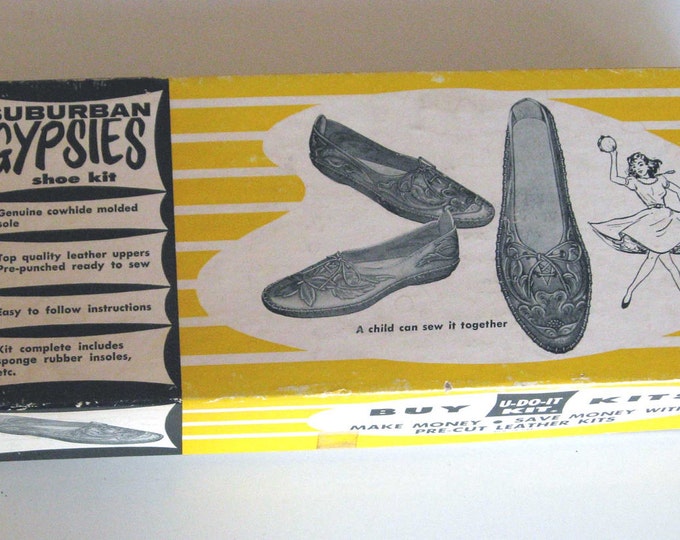 Suburban Gypsies Leather Shoe Making Kit Size 7 Etsy