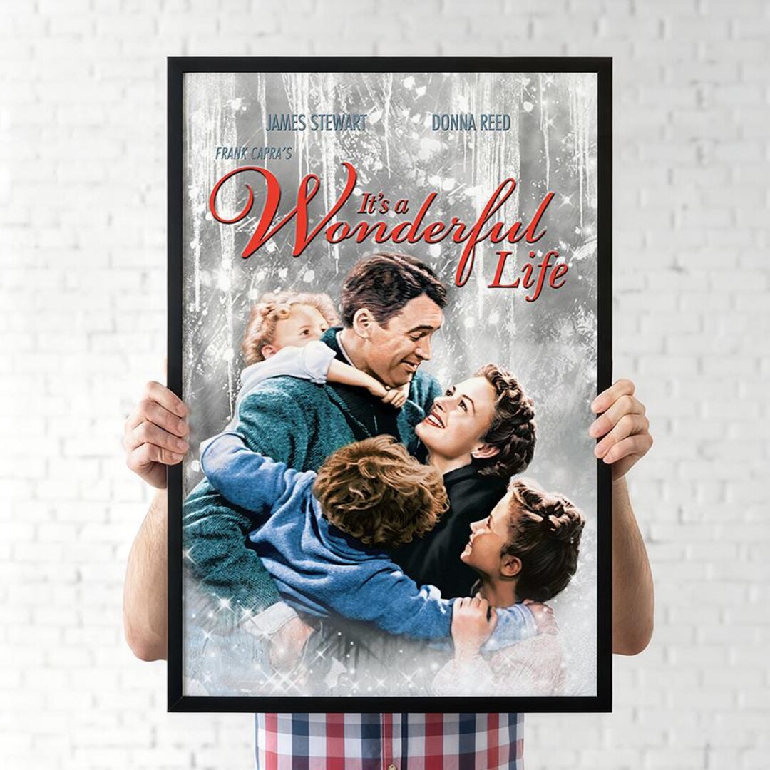 It's a Wonderful Life Movie Poster Wall Art Prints Retro Home Decor ...